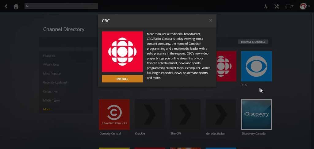 install the CBC channel