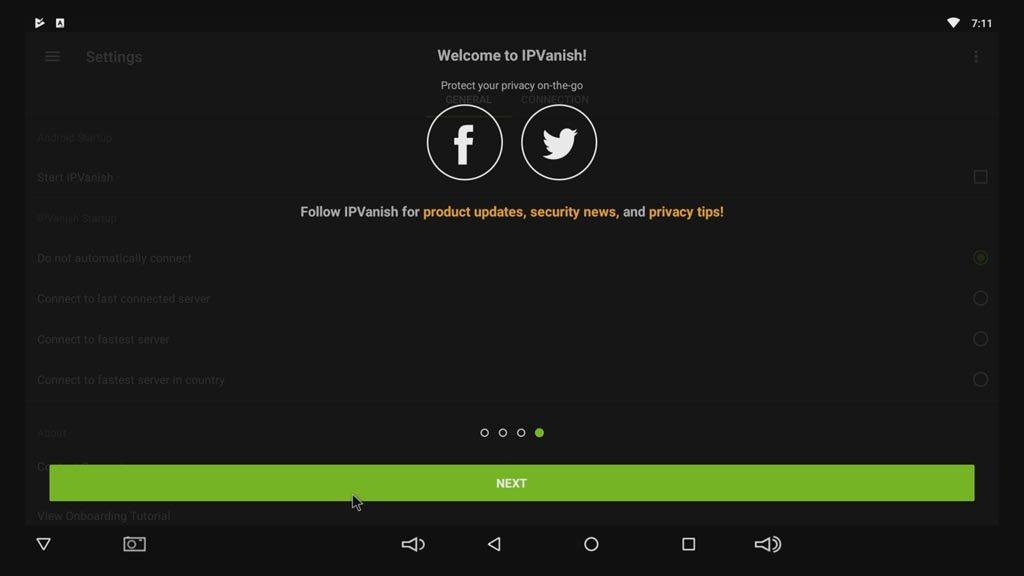 IPVanish Android app tutorial