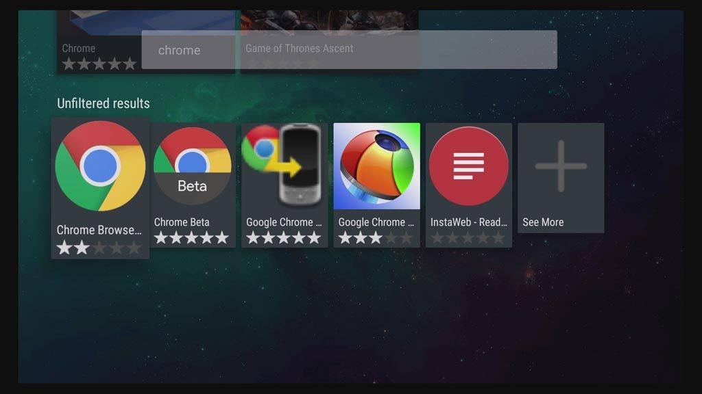 android tv browser chrome