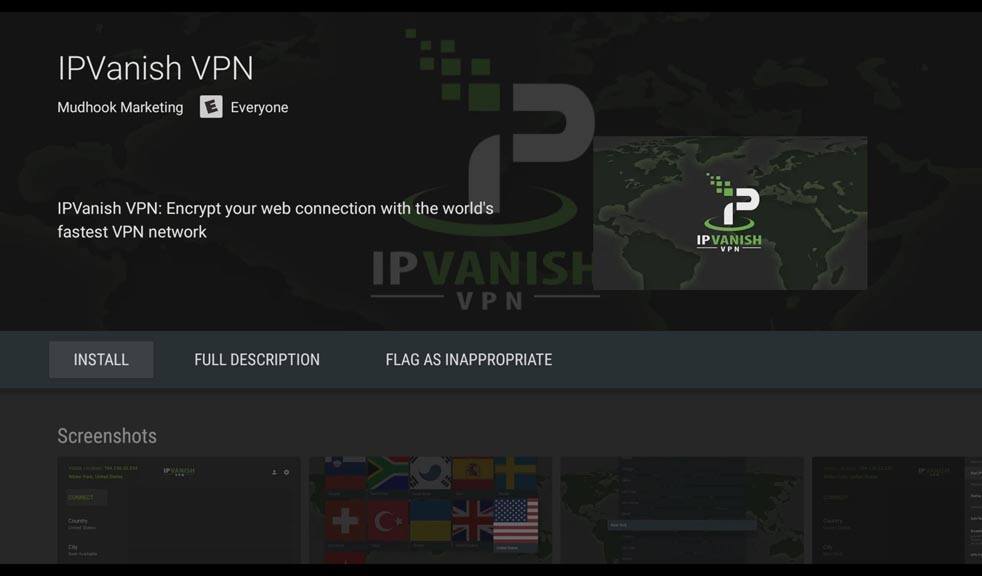 Click on the IPVanish VPN icon